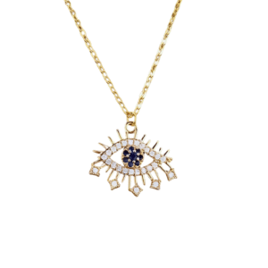 collier mauvais oeil packshot or bleu.png